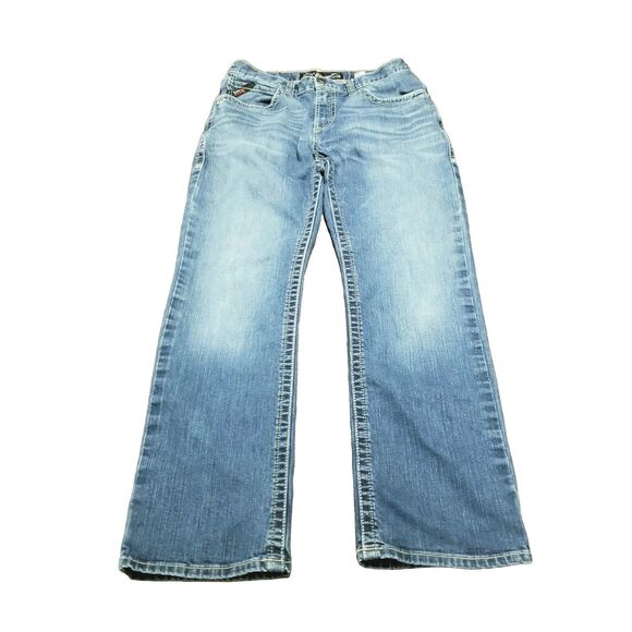 Ariat Other - Ariat M5 Jeans Men's Size 33x32 FR Straight Leg Blue Faded Stretch Denim (32x31)